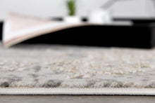 2’ X 10’ Cream And Gray Abstract Patches Runner Rug