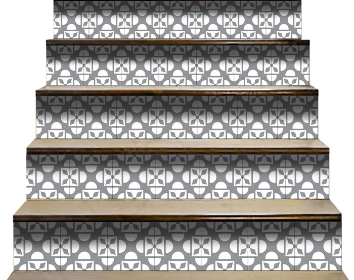 Light Gray And White Coli Peel And Stick Tiles - 4" X 4"