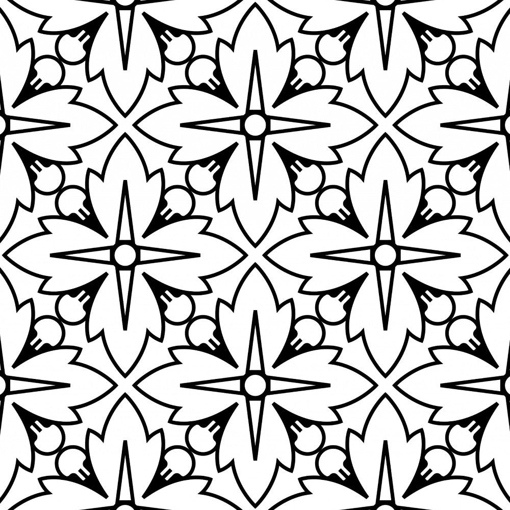 Black And White Silo Peel And Stick Removable Tiles - 4" x 4"