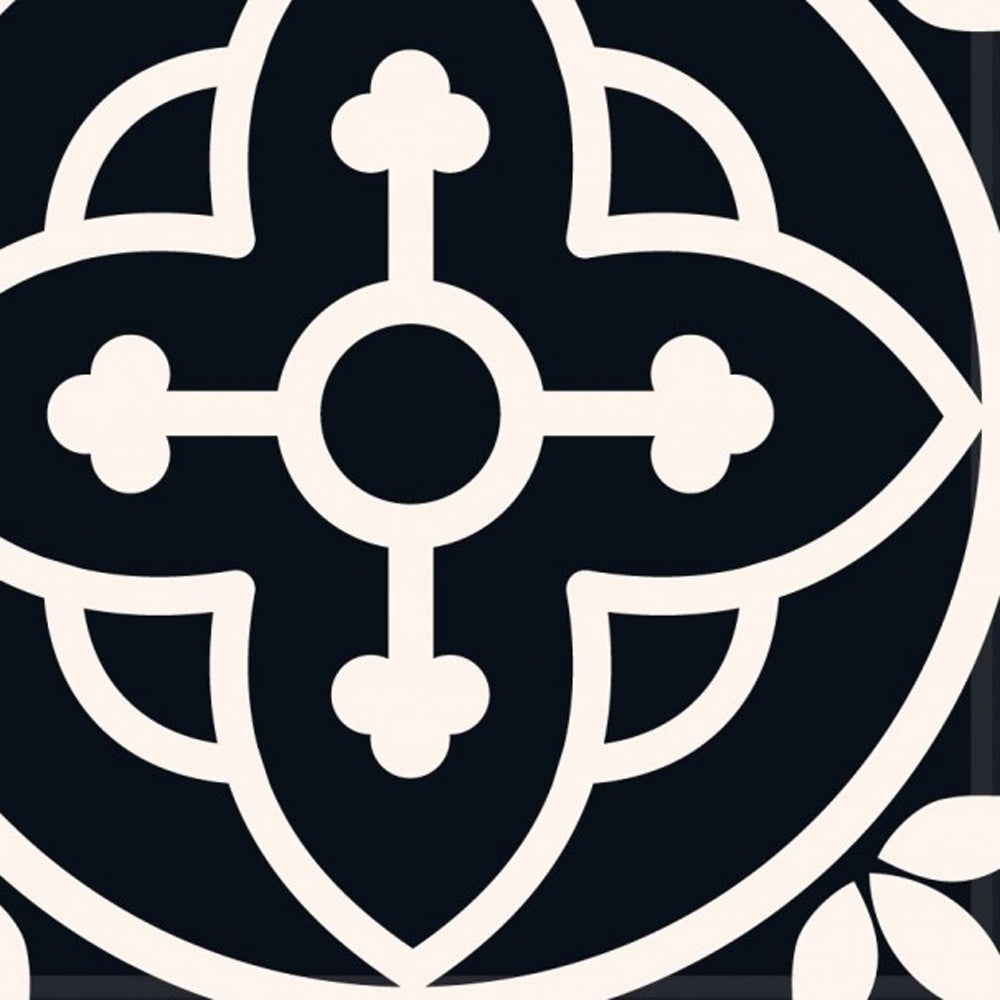 4" X 4" Black And White Rory Peel And Stick Removable Tiles