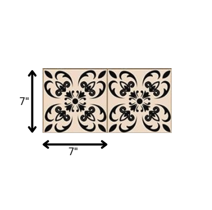 Mini Orchid Peel And Stick Removable Tiles - 4" x 4"