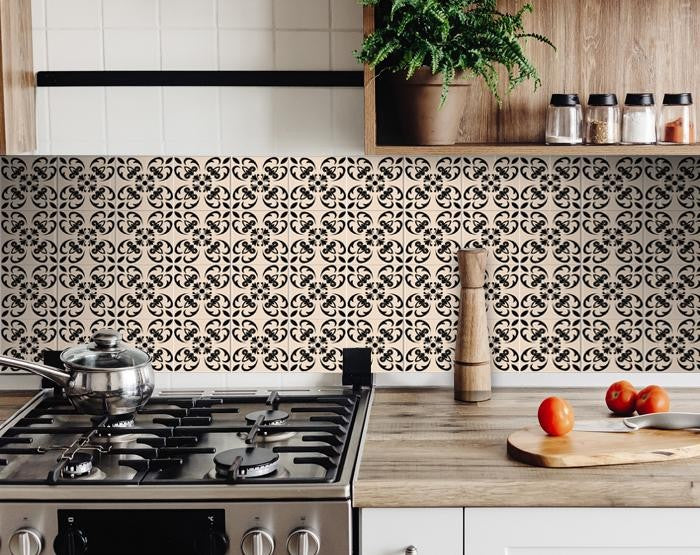 Mini Orchid Peel And Stick Removable Tiles - 4" x 4"