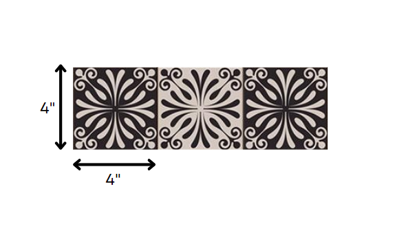 Cinnamon Swirl Peel And Stick Removable Tiles - 4" x 4"