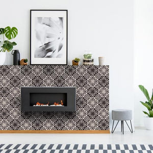 Cinnamon Swirl Peel And Stick Removable Tiles - 4" x 4"