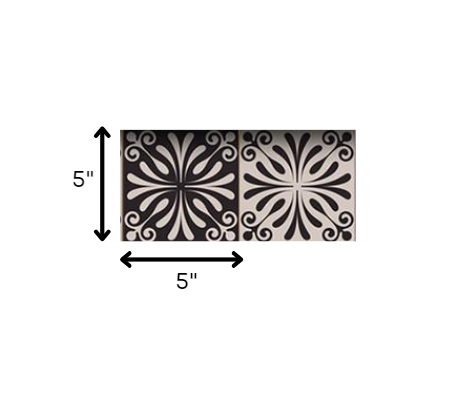 Cinnamon Swirl Peel And Stick Removable Tiles - 4" x 4"