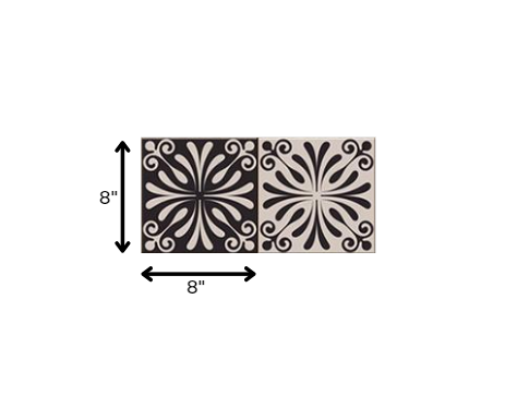 Cinnamon Swirl Peel And Stick Removable Tiles - 4" x 4"
