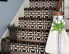 Intertwined Black And Cream Peel And Stick Removable Tiles - 4