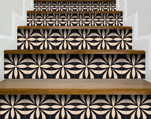 Intertwined Black And Cream Peel And Stick Removable Tiles - 4