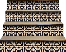 Intertwined Black And Cream Peel And Stick Removable Tiles - 4