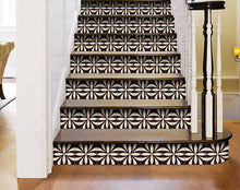 Intertwined Black And Cream Peel And Stick Removable Tiles - 4