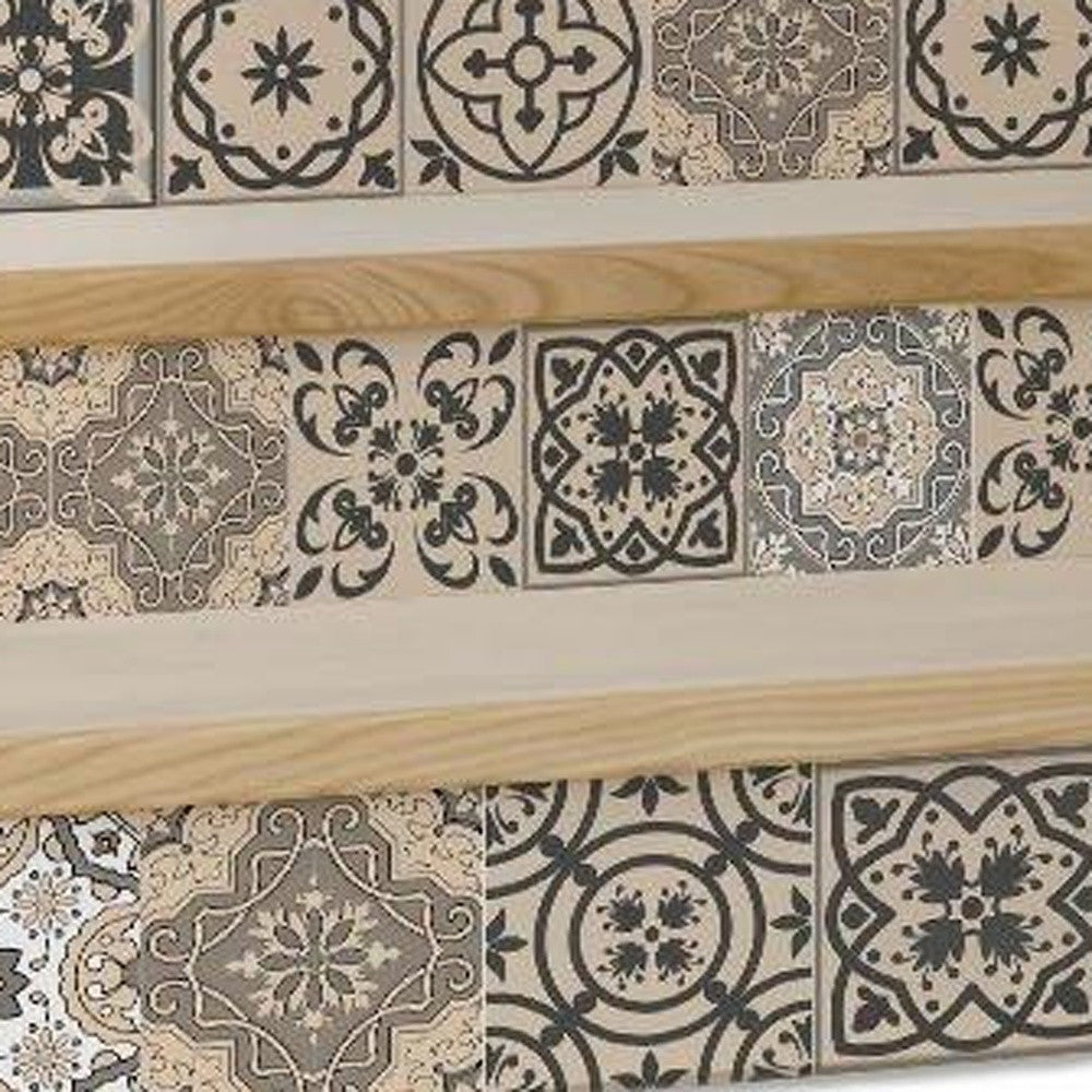 4" X 4" Espresso Brown Mosaic Peel And Stick Removable Tiles