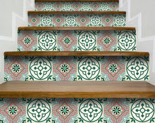 Vintage Green And Taupe Mosaic Peel And Stick Removable Tiles - 4