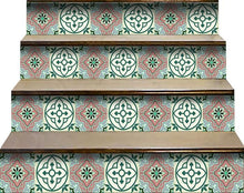 Vintage Green And Taupe Mosaic Peel And Stick Removable Tiles - 4