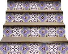 Vintage Purple And Taupe Mosaic Peel And Stick Removable Tiles - 4