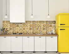 Vintage Beige And White Peel And Stick Removable Tiles 4