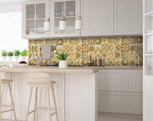 Vintage Beige And White Peel And Stick Removable Tiles 4