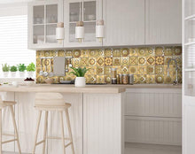 Vintage Beige And White Peel And Stick Removable Tiles 4