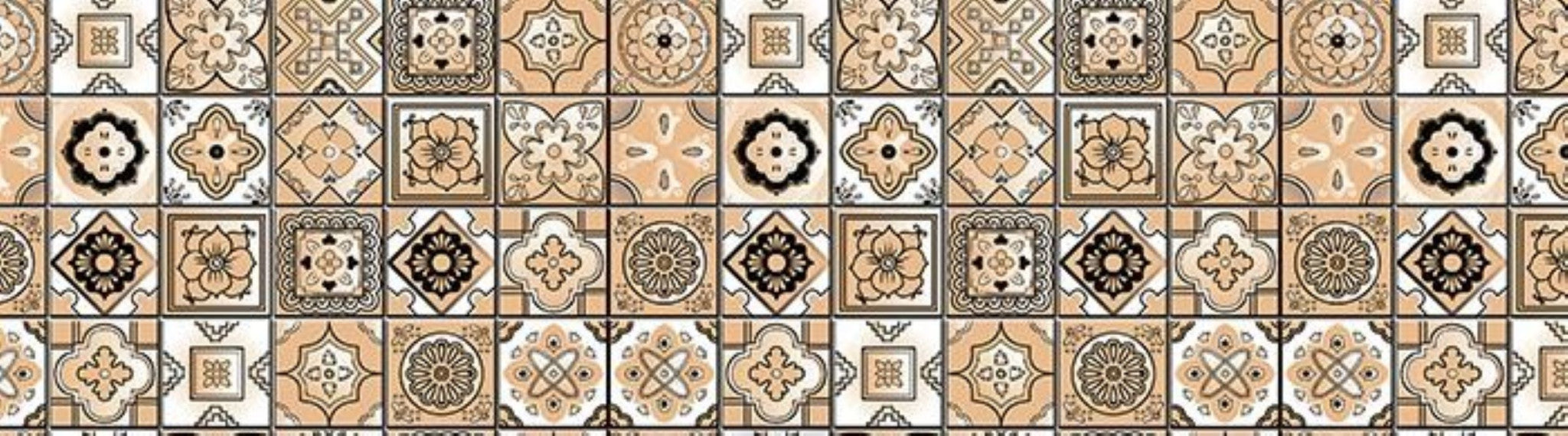 4" X 4" Shades Of Taupe Mosaic Peel And Stick Removable Tiles