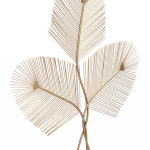 Gold Modern Suave Reed Wall Art