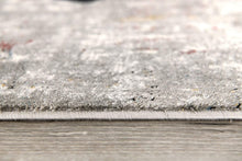 2’ X 10’ Gray And Ivory Abstract Runner Rug