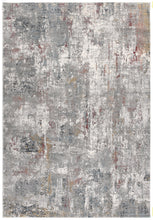2’ X 10’ Gray And Ivory Abstract Runner Rug