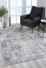 4’ X 6’ Gray And Ivory Distressed Area Rug