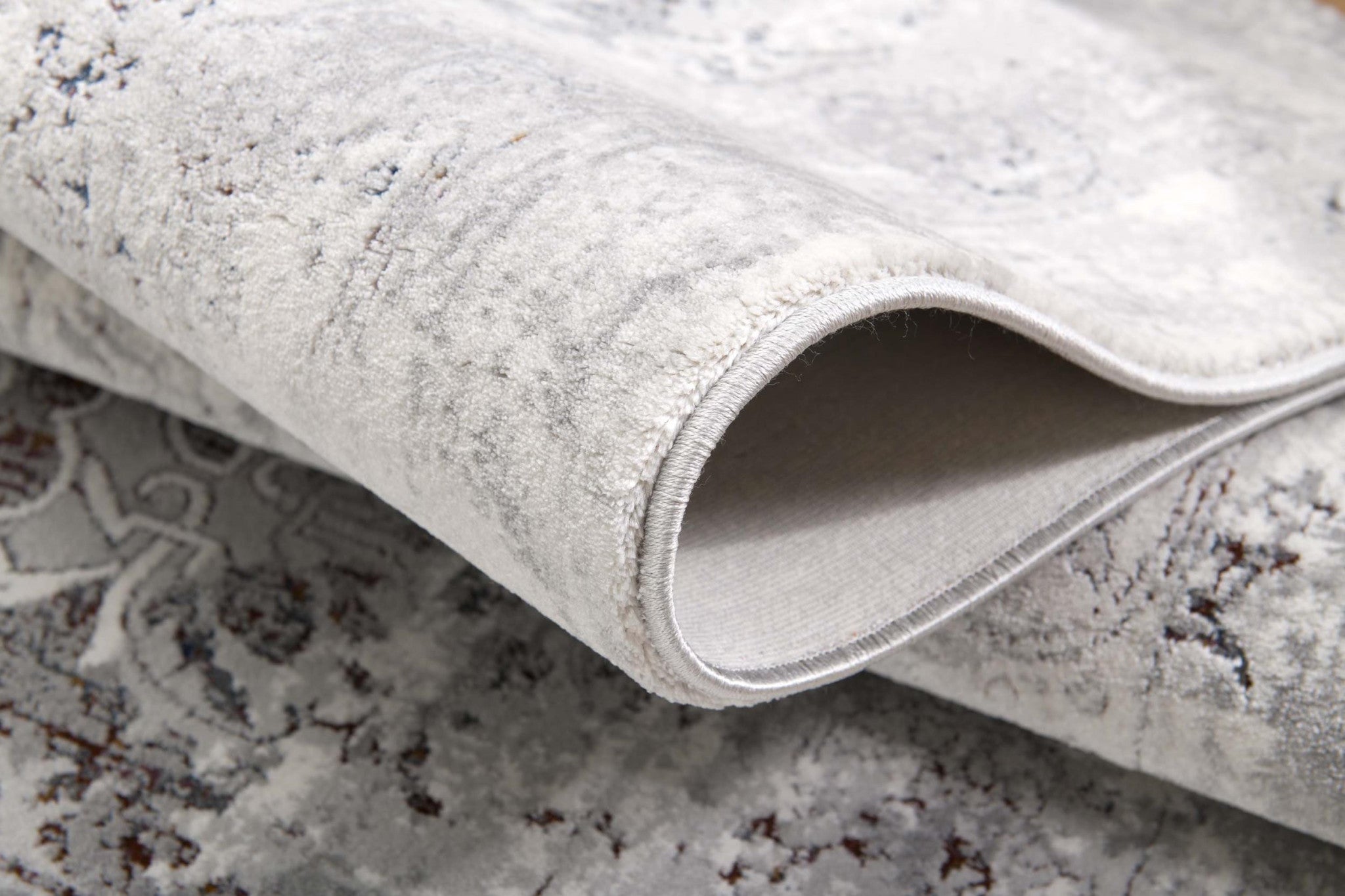 5” X 8” Gray Abstract Patterns Area Rug