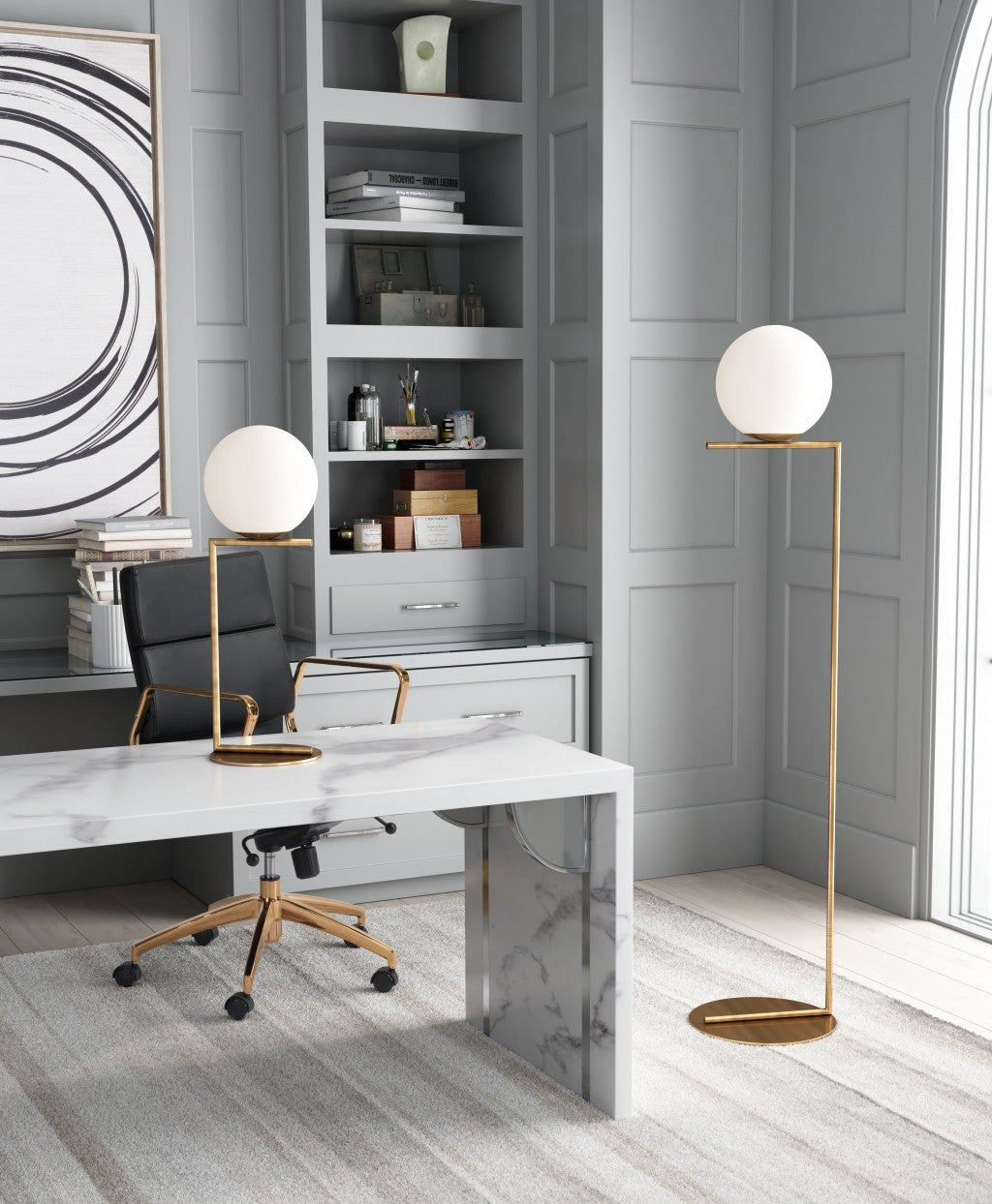 Brass Balance Floor Lamp