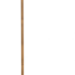 Black and Gold with White Marble Floor Lamp 61"