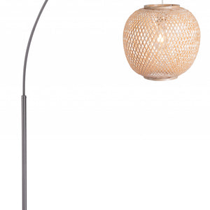 Natural Cozy Arching Floor Lamp