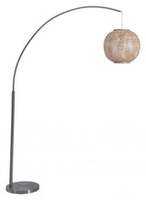 Natural Cozy Arching Floor Lamp