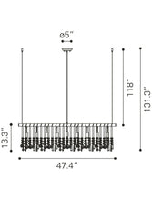 Modern Glam Icicle Chandelier