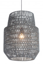 Gray Night Sky Zig Zag Ceiling Lamp