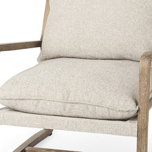 Modern Rustic Cozy Black And Cream Accent Chair