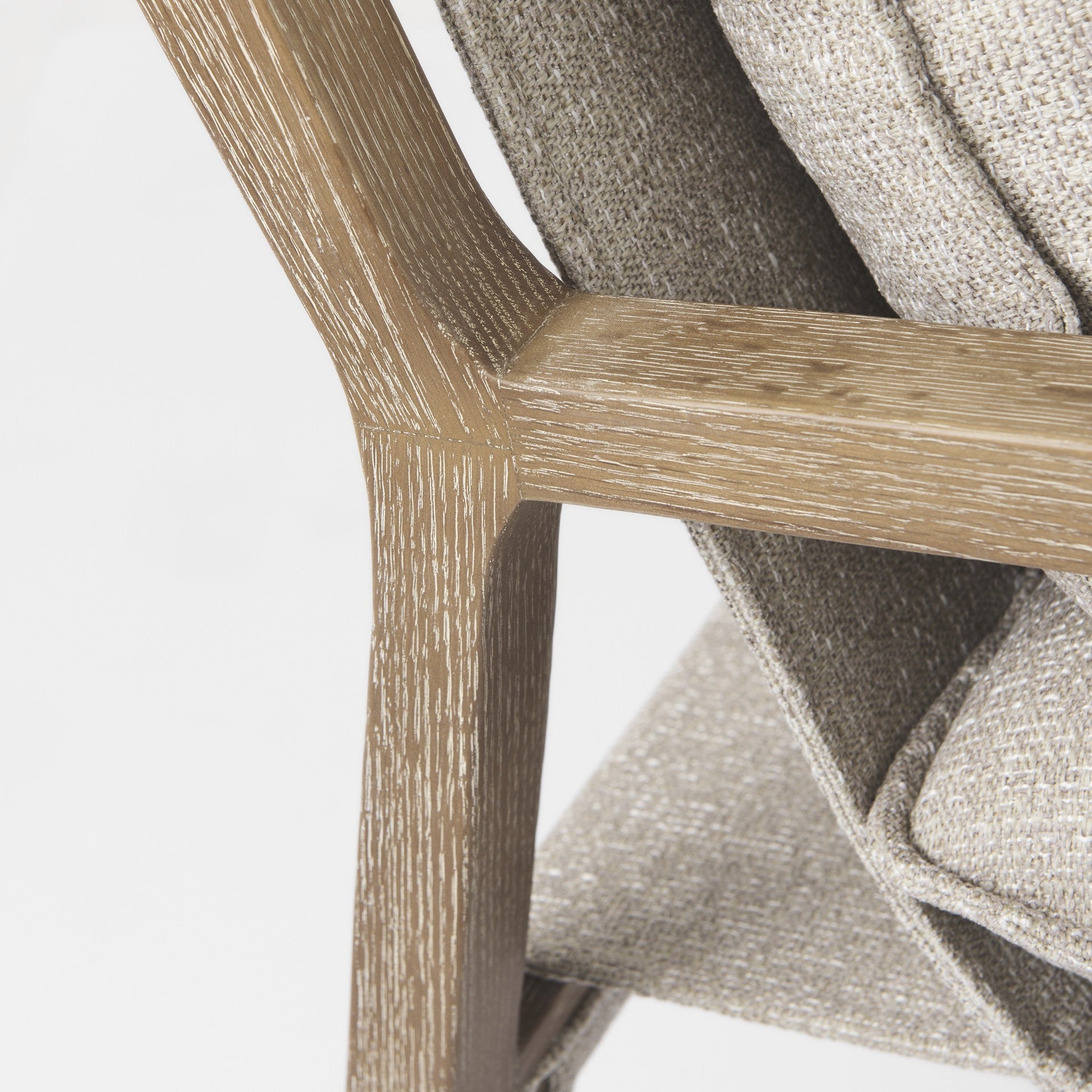 Modern Rustic Cozy Black And Cream Accent Chair