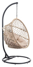 Rope Weave Beige Hanging Chair