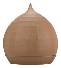 Sofá cama beige y natural con forma de lágrima