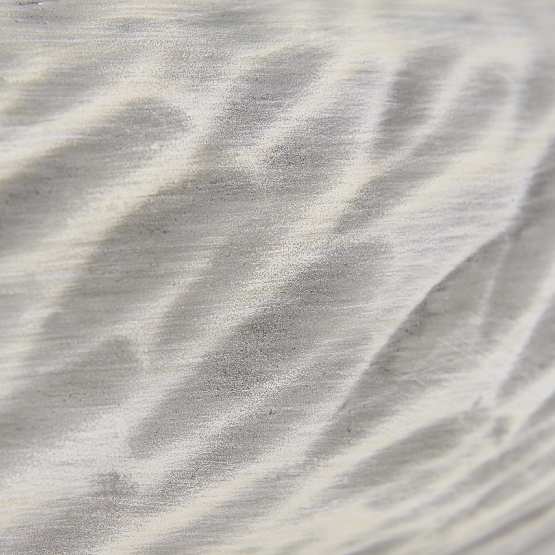 Light Gray Rippled Ceramic Bowl