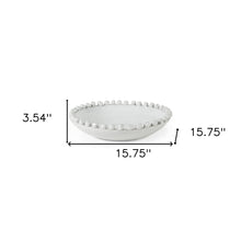 Off White Ceramic Centerpiece Bowl