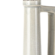 Jumbo White And Gray Jug Vase