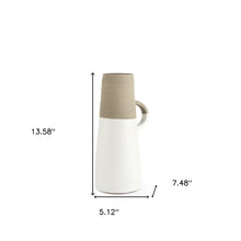 Rustic Organic White And Natural Decorative Jug 14