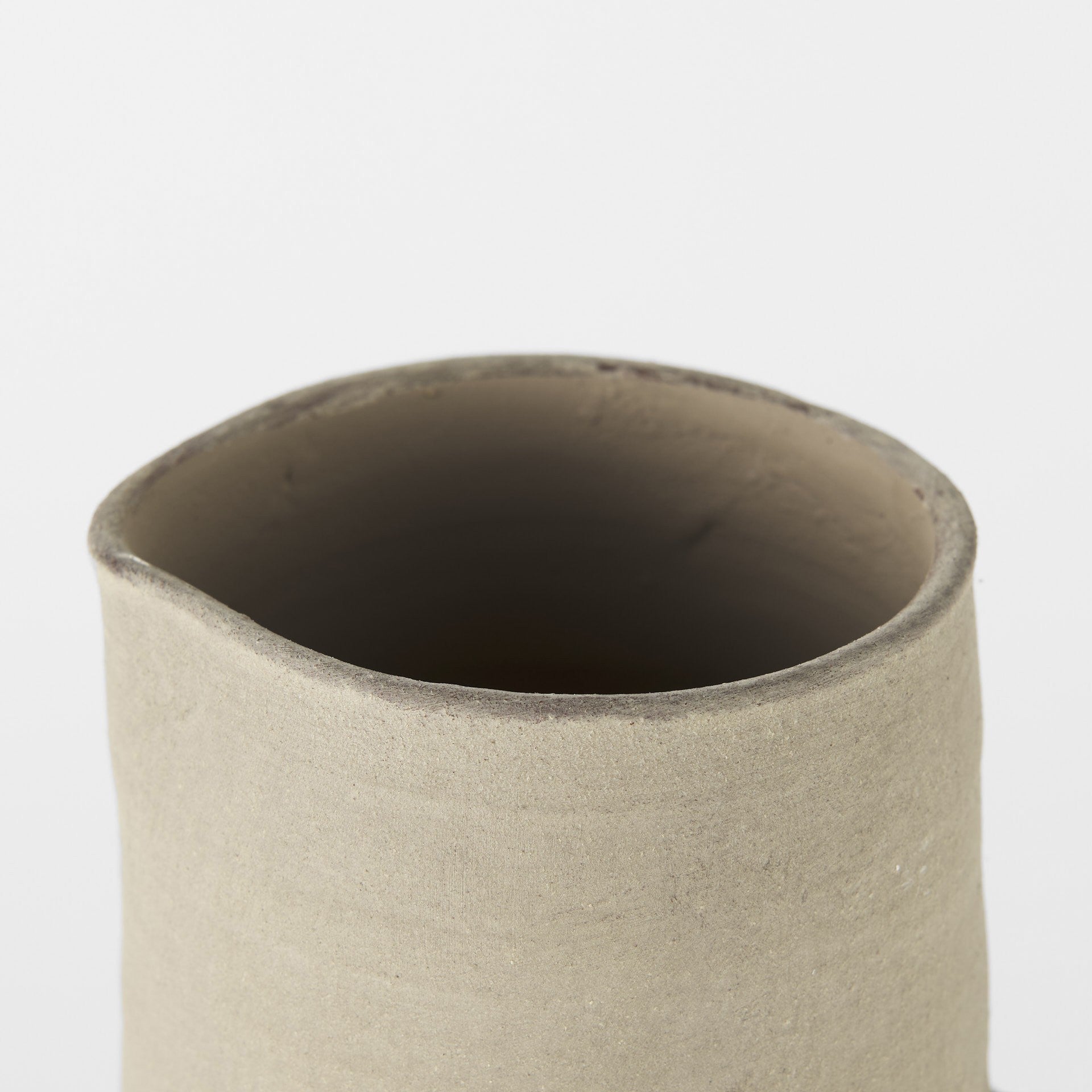 Rustic Organic White And Natural Decorative Jug 14"