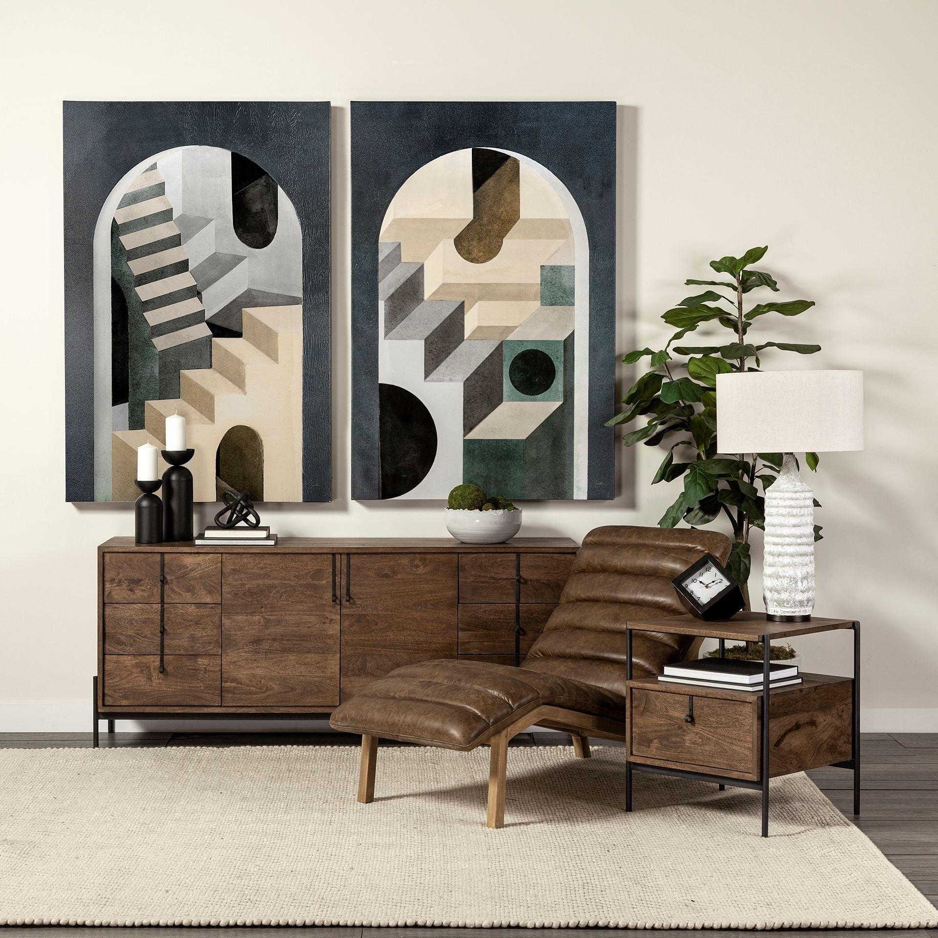 Groovy Gray Concrete Base Table Lamp