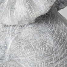 Graphite Resin Elephant Table Lamp