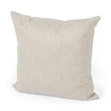 Acento de tejido de cesta de arena neutra Cojín