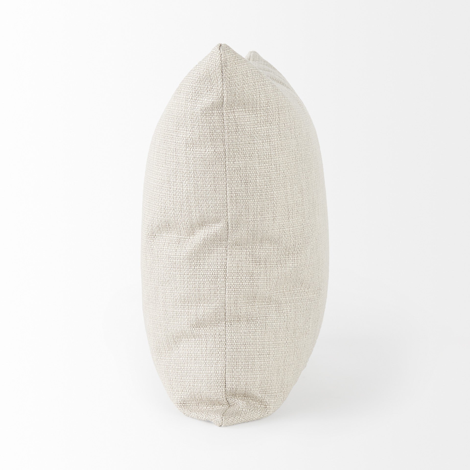 Acento de tejido de cesta de arena neutra Cojín