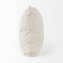 Acento de tejido de cesta de arena neutra Cojín