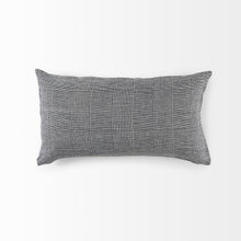 White And Black Pattern Lumbar Throw Pillow Cover