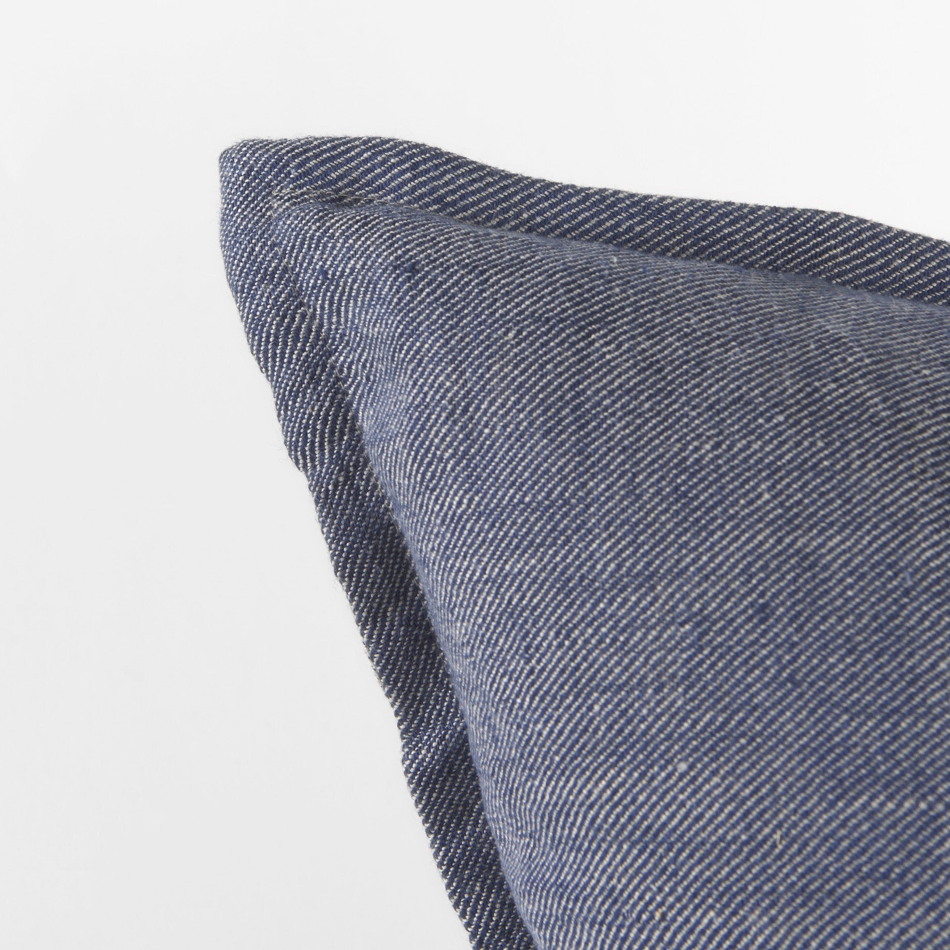 Gray And Blue Color Block Pillow Cover