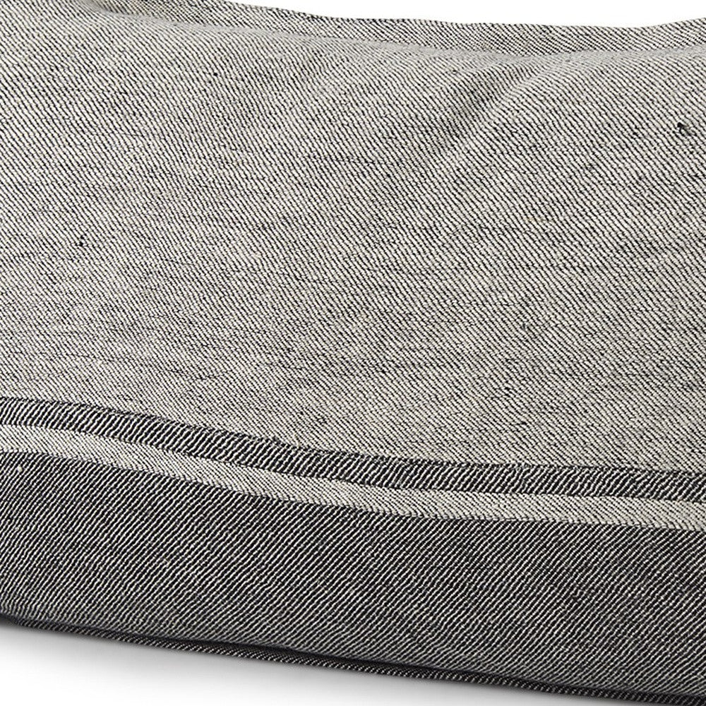 Light And Dark Gray Lumbar Throw Pillow Cover